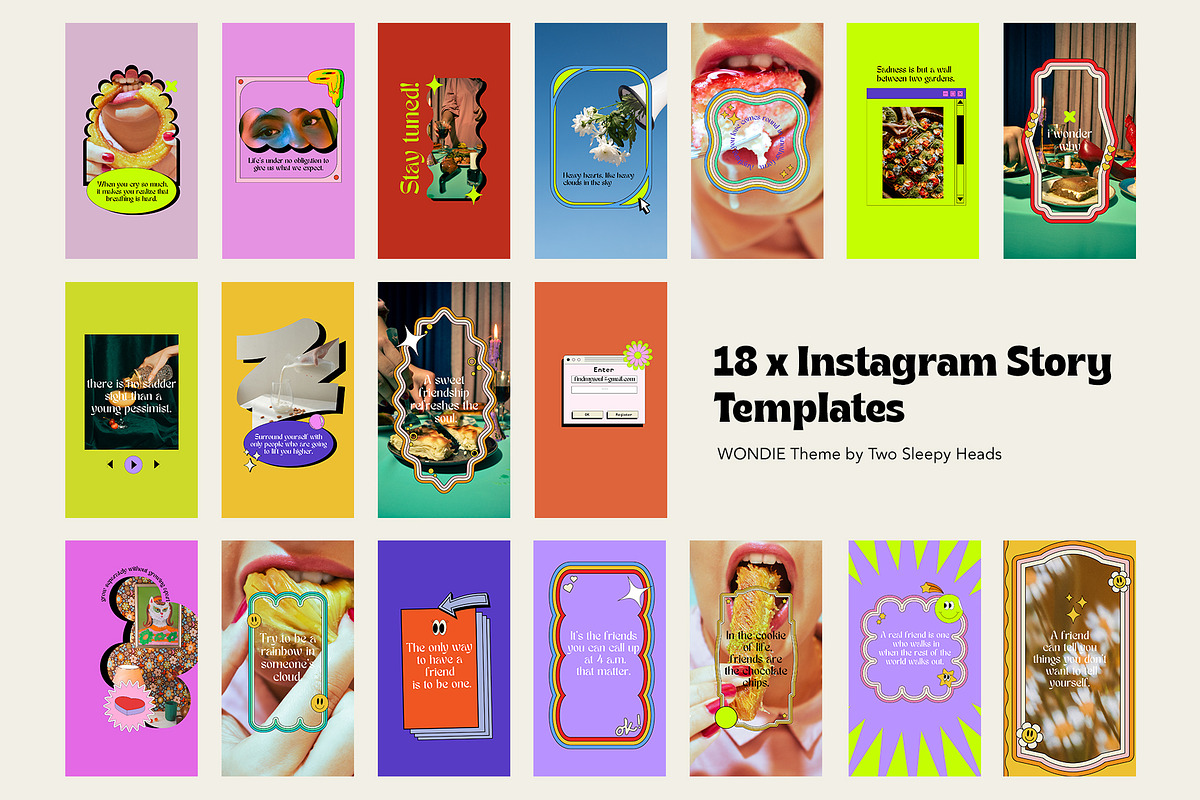 WONDIE Template | Canva Insta Story, a Social Media Template by Two Sleepy Heads Studio (Photo 2 of 4)