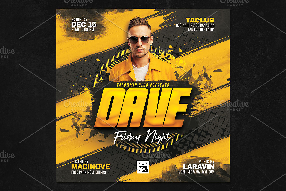 Artist Flyer Template, a Flyer Template by Tarommir (Photo 2 of 3)
