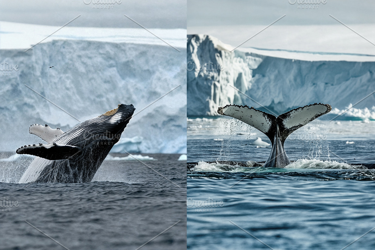 160 Arctic and Antarctic images, a Nature Photo by Handmadefont (Photo 12 of 13)