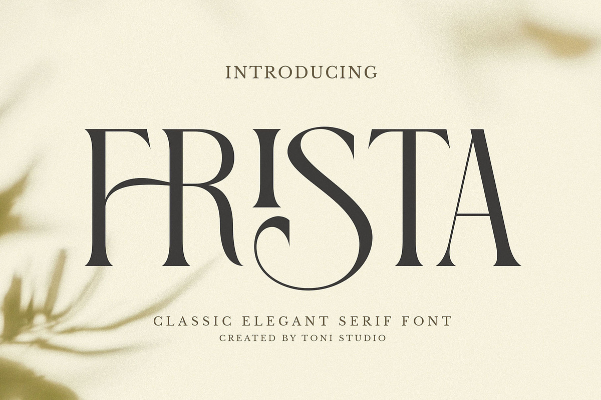 FRISTA || modern ligature, a Serif Font by ToniStudio (Photo 1 of 12)