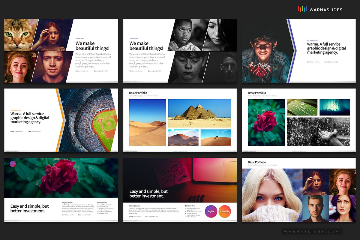 Portfolio PowerPoint Templates, a Presentation Template by Warna Works (Photo 8 of 27)
