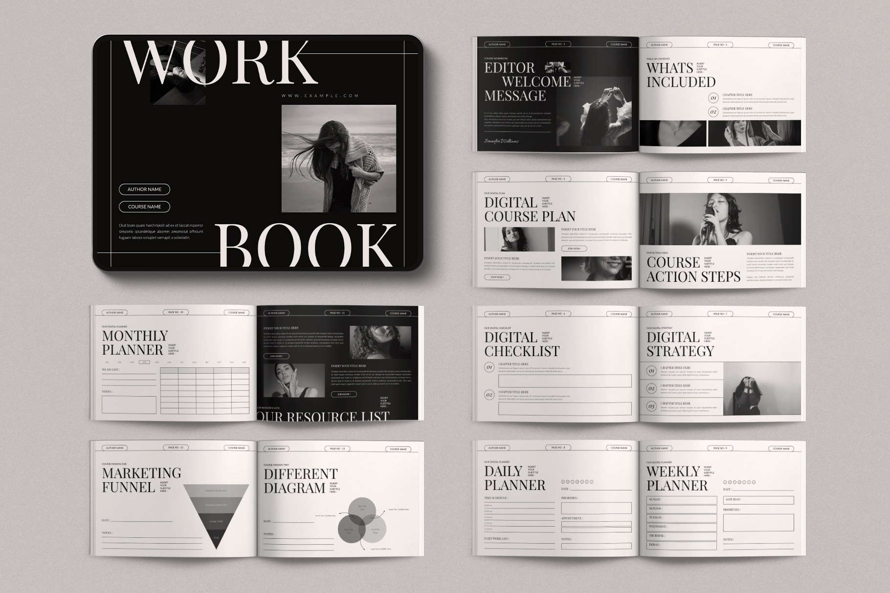 Course Workbook Digital Magazine, a Magazine Template by TemplatesForest