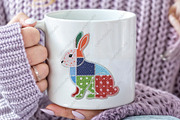 Patchwork Easter Bunny Png Yarn East, an Illustration by CraftArtStudio (Thumbnail 3 of 4)