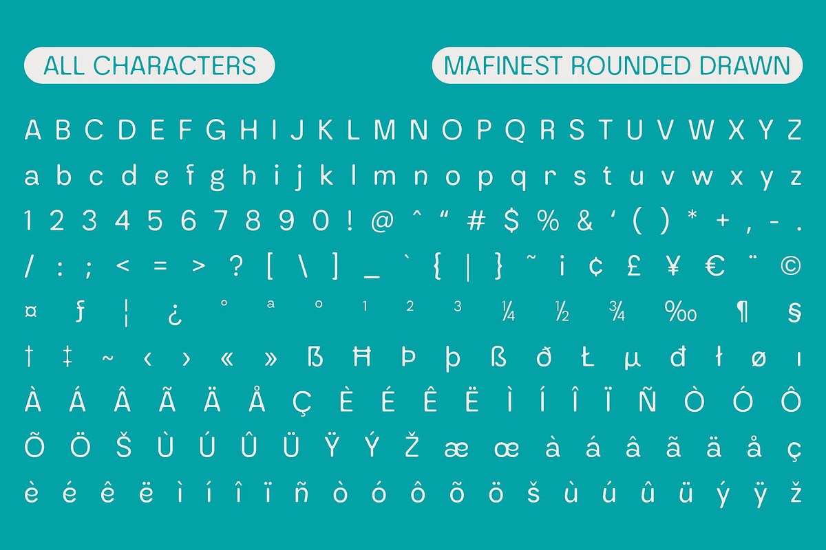 Mafinest Rounded Drawn, a Sans Serif Font by Craft Supply Co. (Photo 8 of 8)