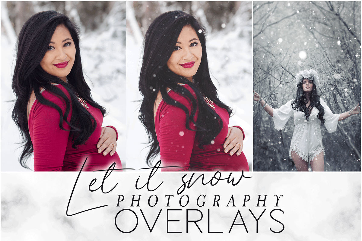 Let It Snow Photography Overlays, a Layer Style Add-On by Ashley Alexandra Design (Photo 1 of 11)