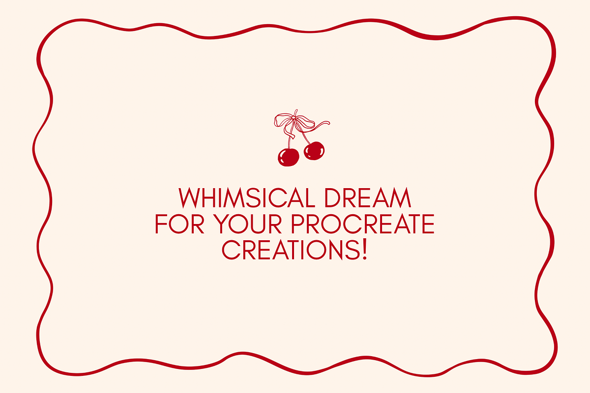 Whimsical Coquette Cherry Procreate, a Brushes & More by Veronika Gotovceva (Photo 7 of 7)