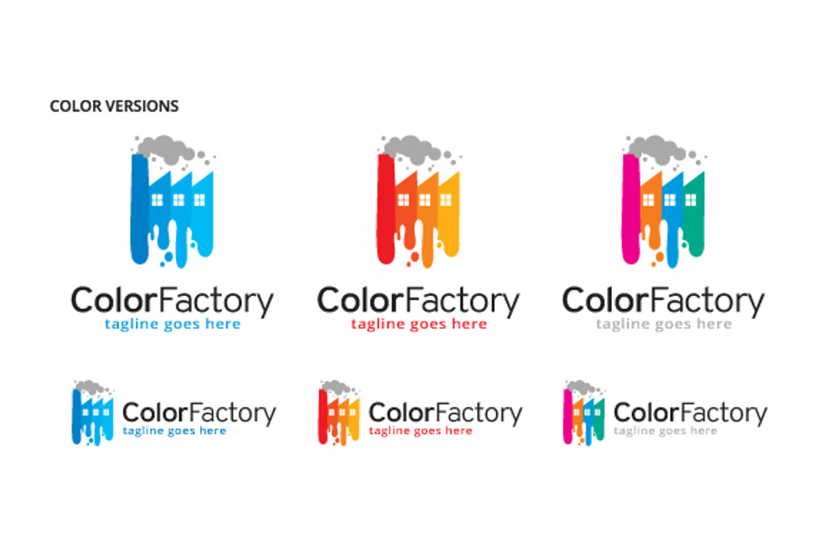 Color Factory Logo Template, a Branding & Logo Template by gunaonedesign
