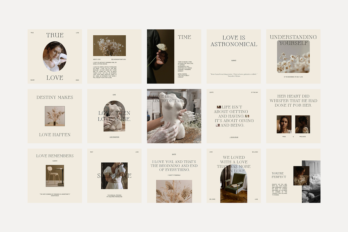 CANVA PS Instagram Templates Posts, a Social Media Template by Love Radiation Studio (Photo 15 of 18)