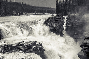 Athabasca falls stock photo containing athabasca falls and water