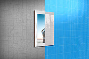 Glass Poster Canvas Mockup - 6 views, an Advertising Mockup by Illusiongraphic (Thumbnail 8 of 18)