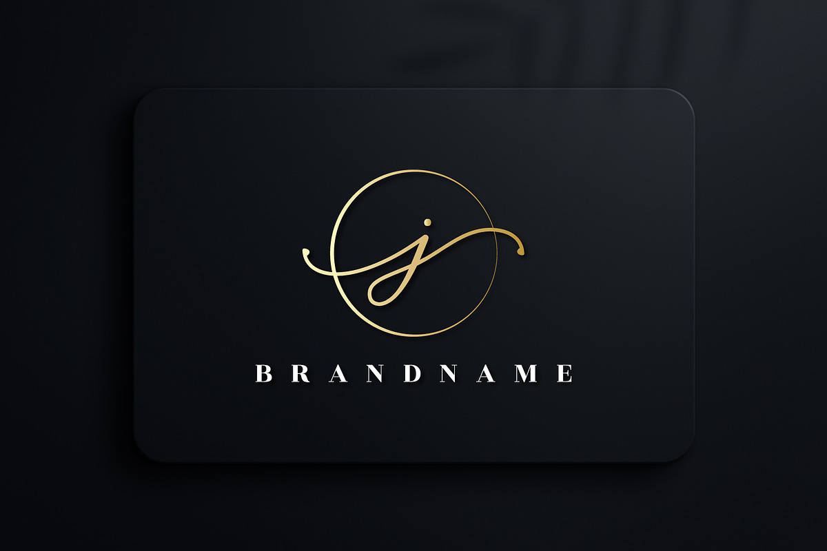 letter J handwritten signature logo