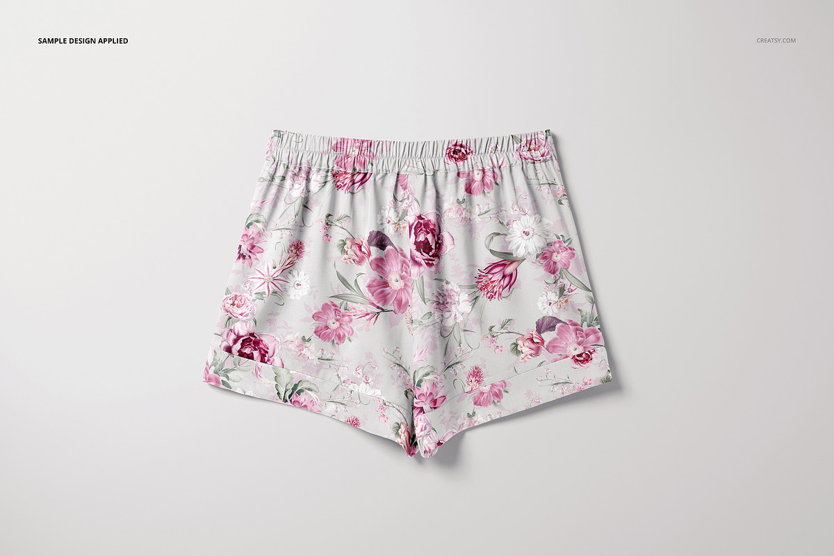Short Silk Pajama Mockup Set, a Mask Mockup by creatsy5 (Photo 5 of 12)