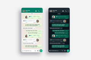 WhatsApp Template PSD Mockup