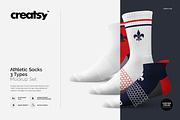Athletic Socks 3 Types Mockup Set, a Product Mockup by Creatsy (Thumbnail 1 of 7)