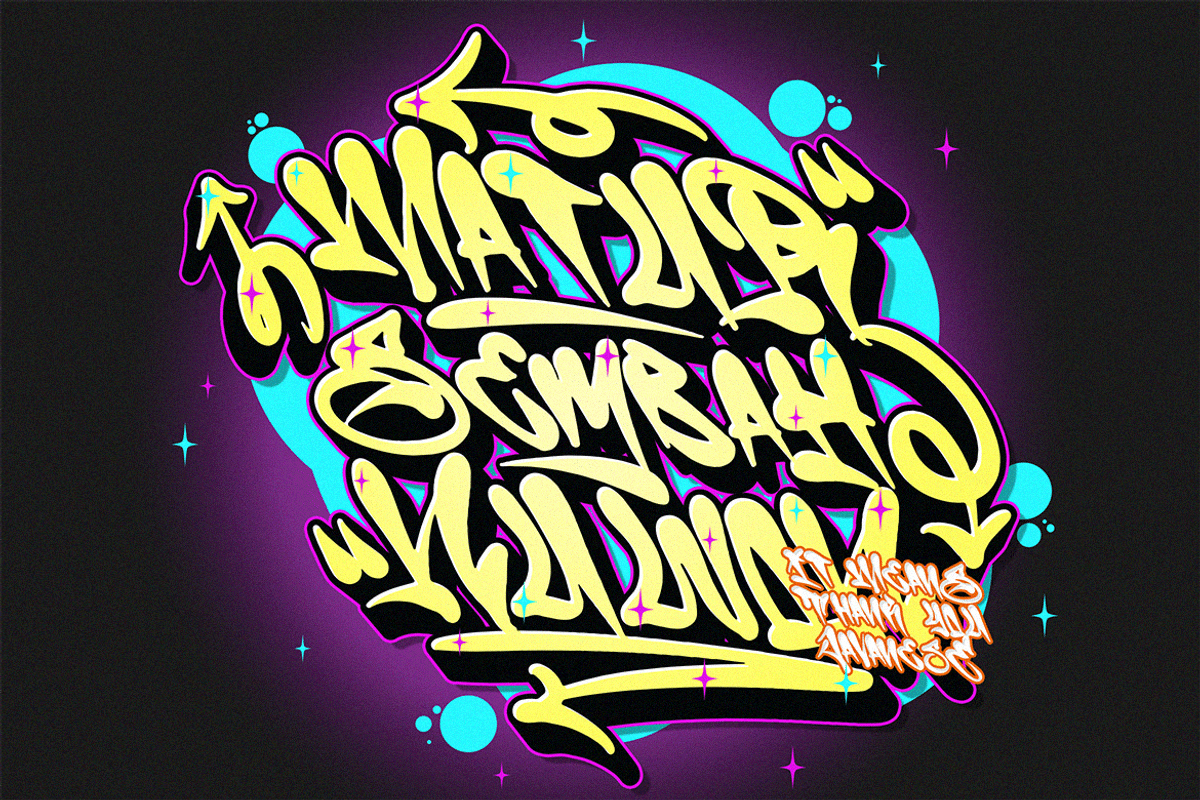 Space Oddity | Music Graffiti Font, a Blackletter Font by Ardana Creative (Photo 13 of 13)