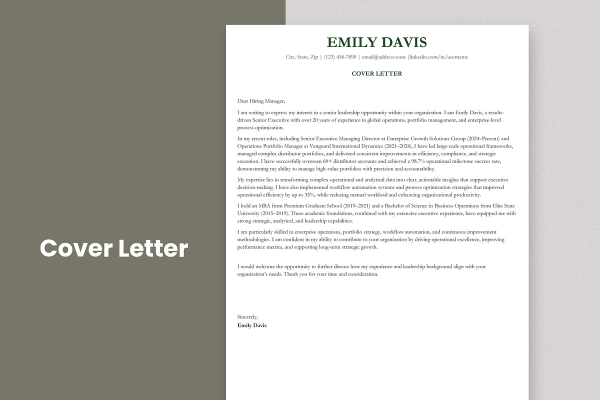 ATS Resume Template, a Resume Template by Anjum Ilyas (Photo 6 of 7)
