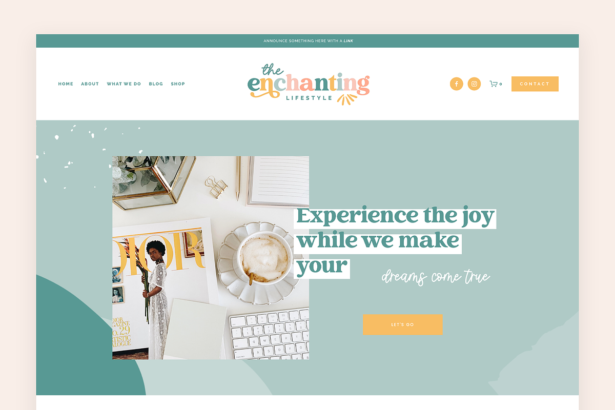 Enchanting Squarespace Template, a Squarespace Template by Design Pixie (Photo 8 of 8)
