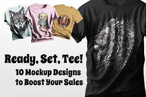 T-shirt mockup bundle