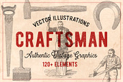 120 Vintage Tools & Craft, an Illustration by Brigantine Designs (Thumbnail 1 of 7)