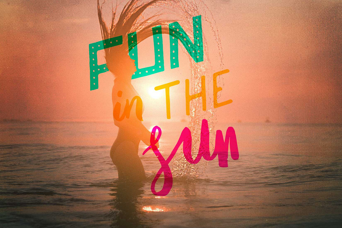 Summer Fun Lettering Pack, a Seasonal Illustration by JoshuaRed Design (Photo 4 of 6)