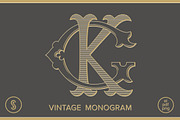 GK Monogram KG Monogram, an Illustration by Shuler Studio (Thumbnail 1 of 6)