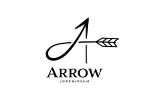 Letter A combined with an arrow, a Branding & Logo Template by Saba Vector