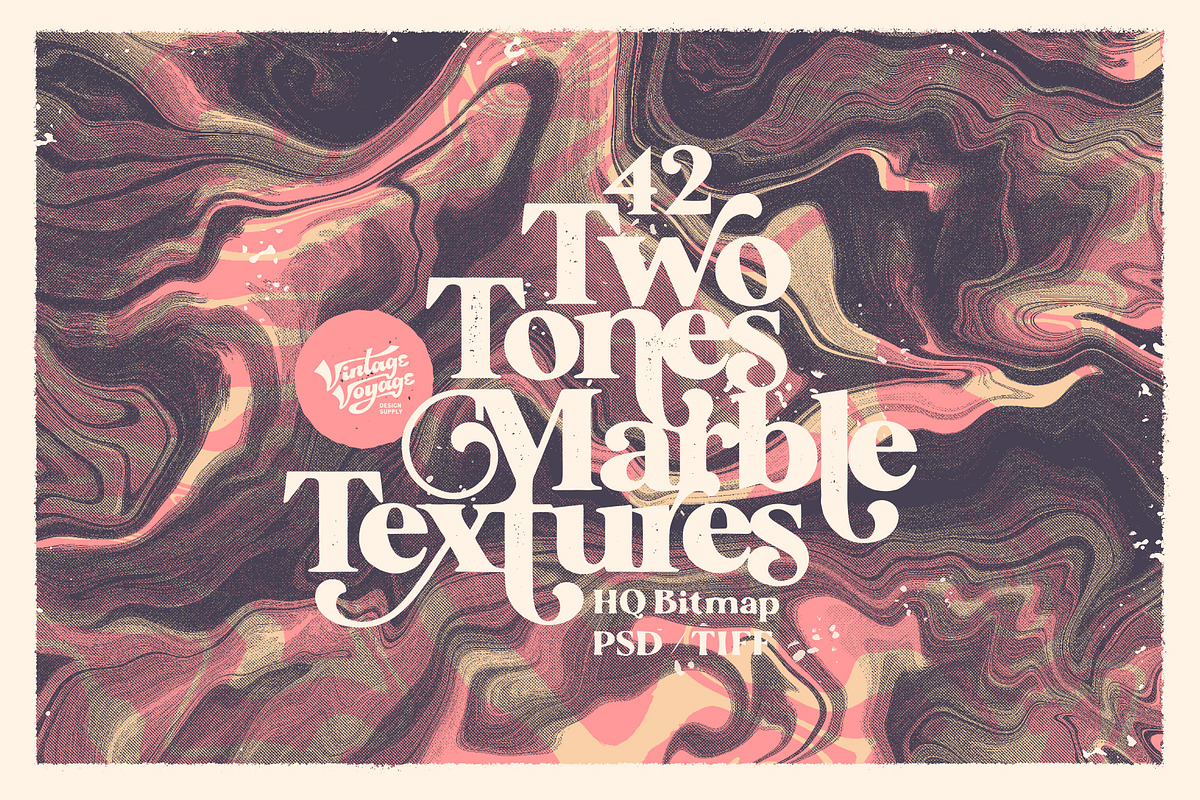 Halftone marble textures, a Texture Graphic by Vintage Voyage Supply (Photo 1 of 6)
