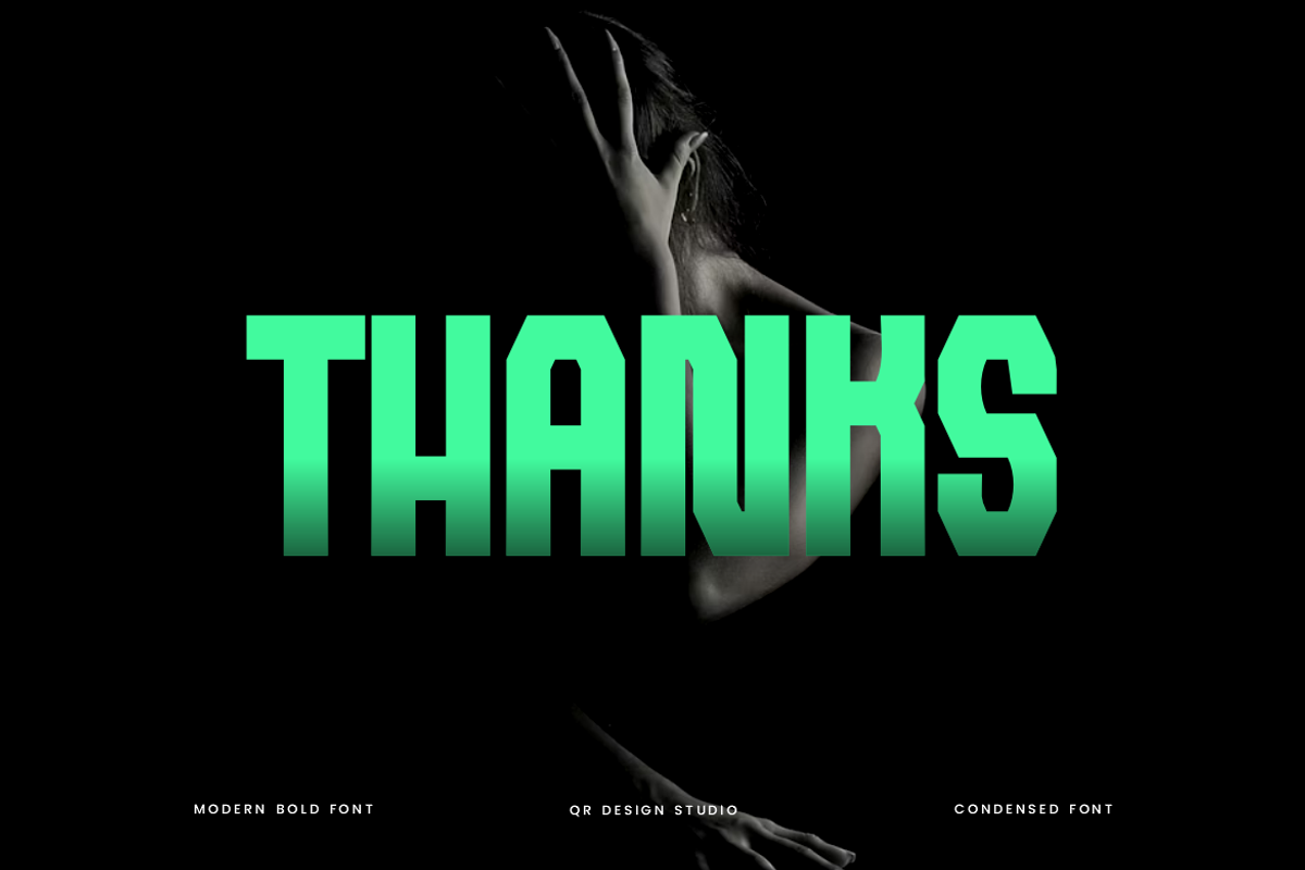 Acrodas - Condensed Display Font, a Sans Serif Font by QR Design Studio (Photo 10 of 10)