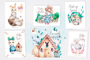 Happy Easter Spring Set, an Animal Illustration by Ann Art Houze (Thumbnail 13 of 17)