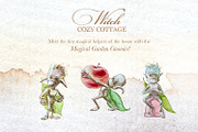 Authentic Cozy Witch Cottage Clipart, a Seasonal Illustration by ArtCreationsDesign (Thumbnail 22 of 23)