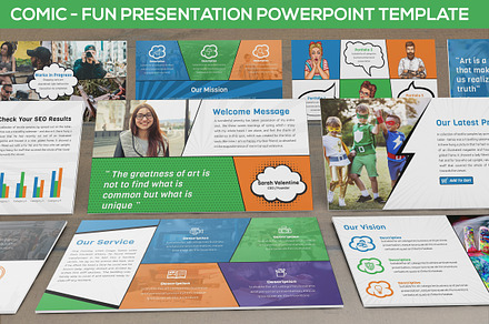 Comic - Fun Powerpoint Presentation, a Presentation Template by SlideFactory