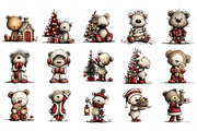 Cute Bear Christmas Sublimation, an Illustration by Craft Nest (Thumbnail 5 of 9)