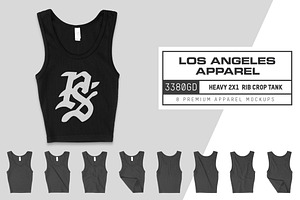 Los Angeles Apparel 3380GD Crop Tank