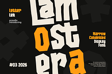 Lamostera Condensed Display Font