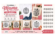 Floral Mama SVG Bundle, an Object Graphic by KAZ by IanMikraz Studio (Thumbnail 2 of 5)