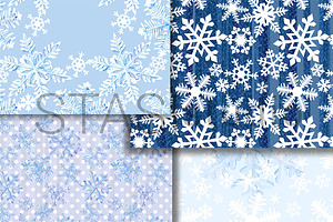 Snowflakes Watercolor Paper