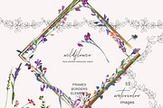 Watercolor Wildflower Clipart, an Illustration by Patishop Art (Thumbnail 5 of 9)