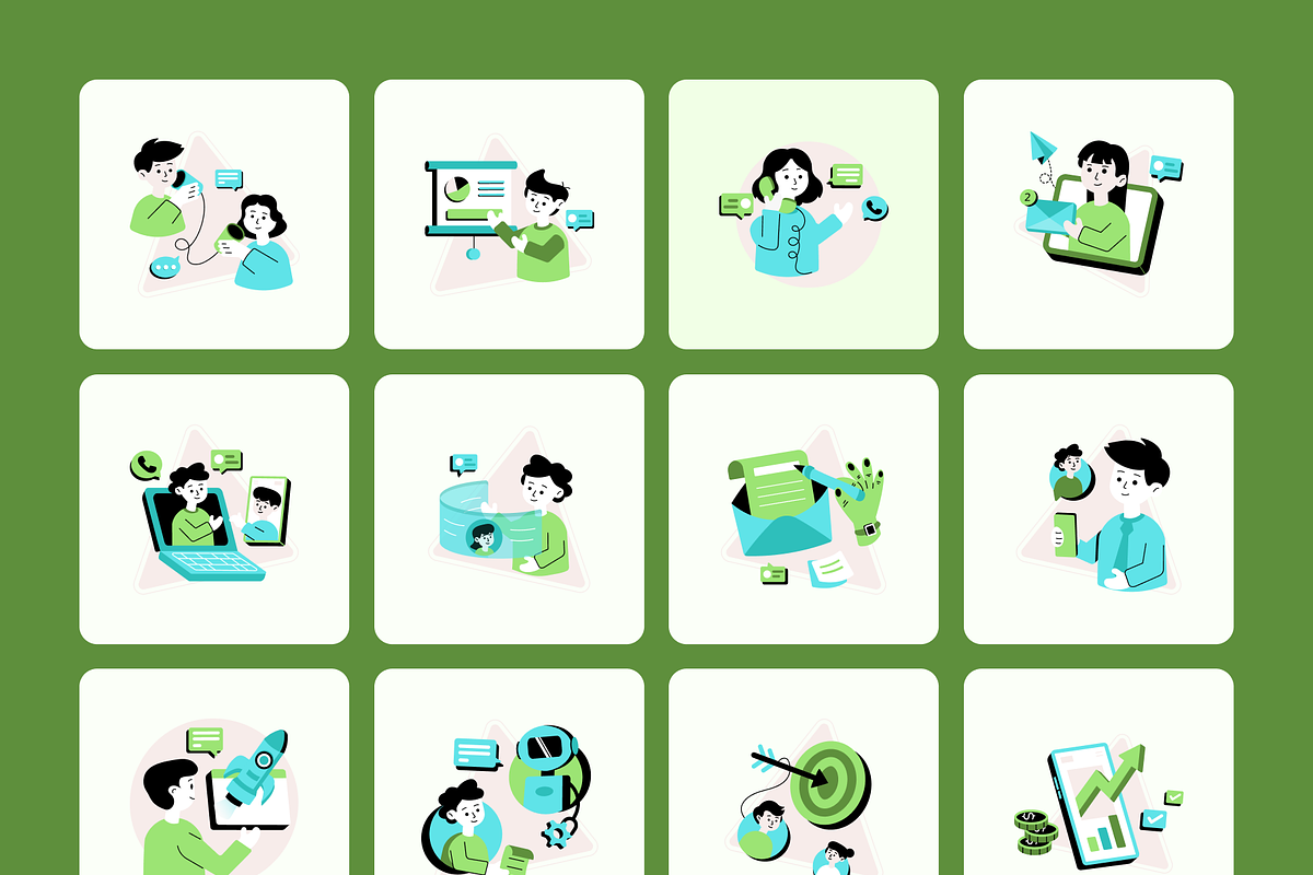 Business Ecosystem Flat Icons Bundle, a Duotone Icon by Vectors Market (Photo 11 of 12)