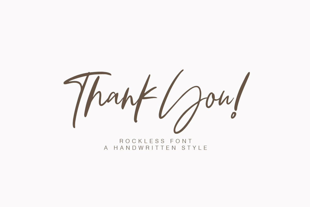 Rockless, a Script Font by Fargun Studio (Photo 13 of 13)