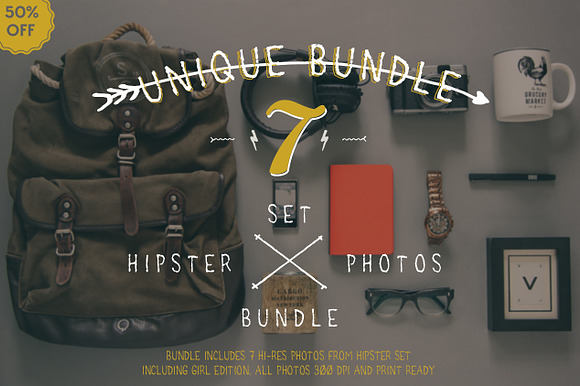 Hipster set Bundle preview 5