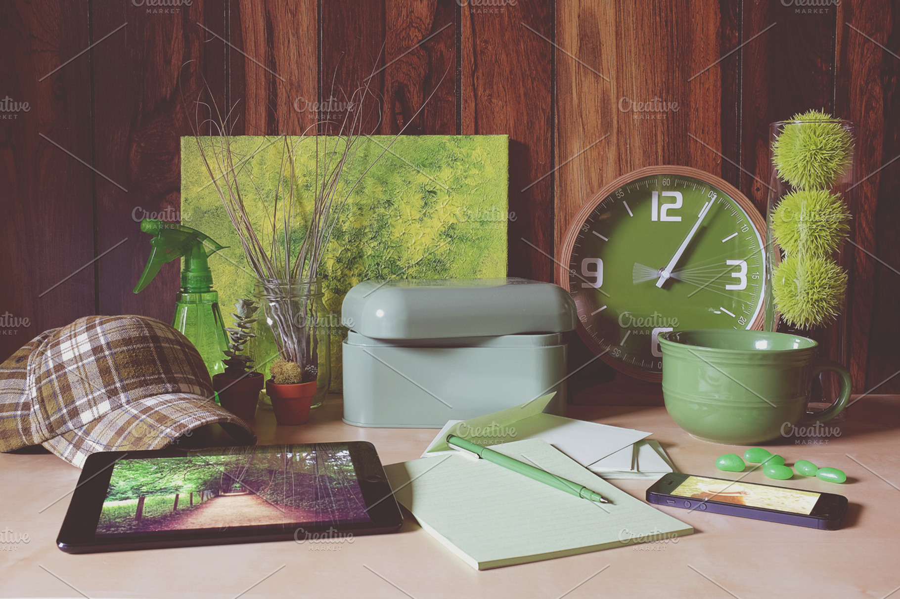 Green color palette