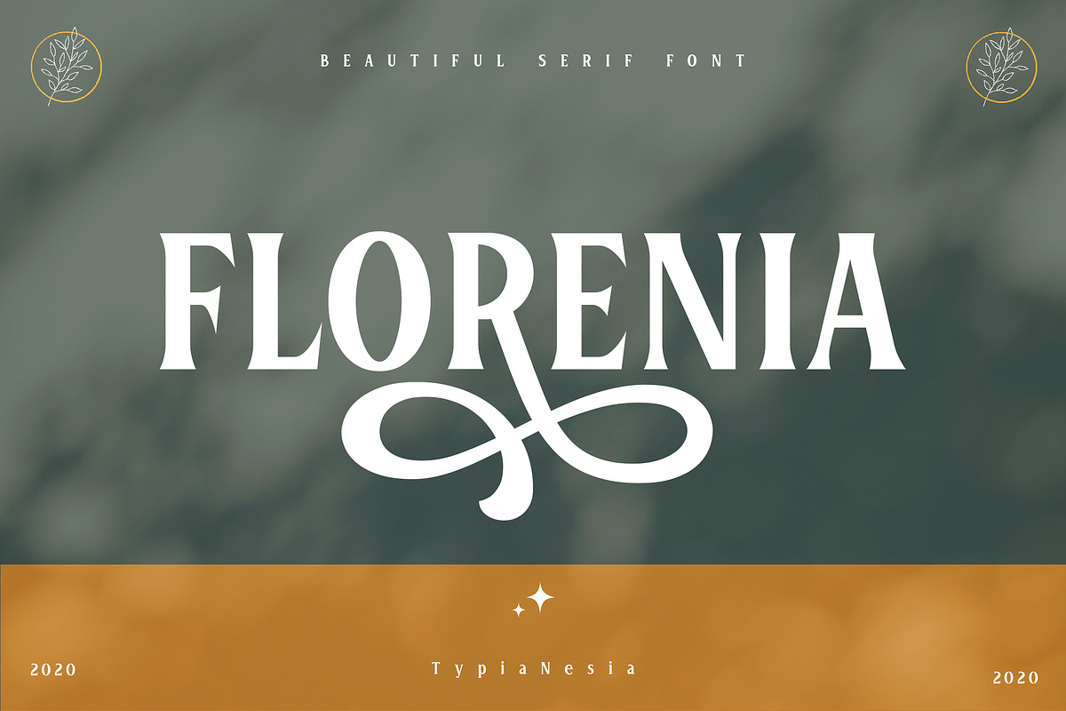 Florenia Display Serif, a Serif Font by Typia Nesia (Photo 1 of 11)