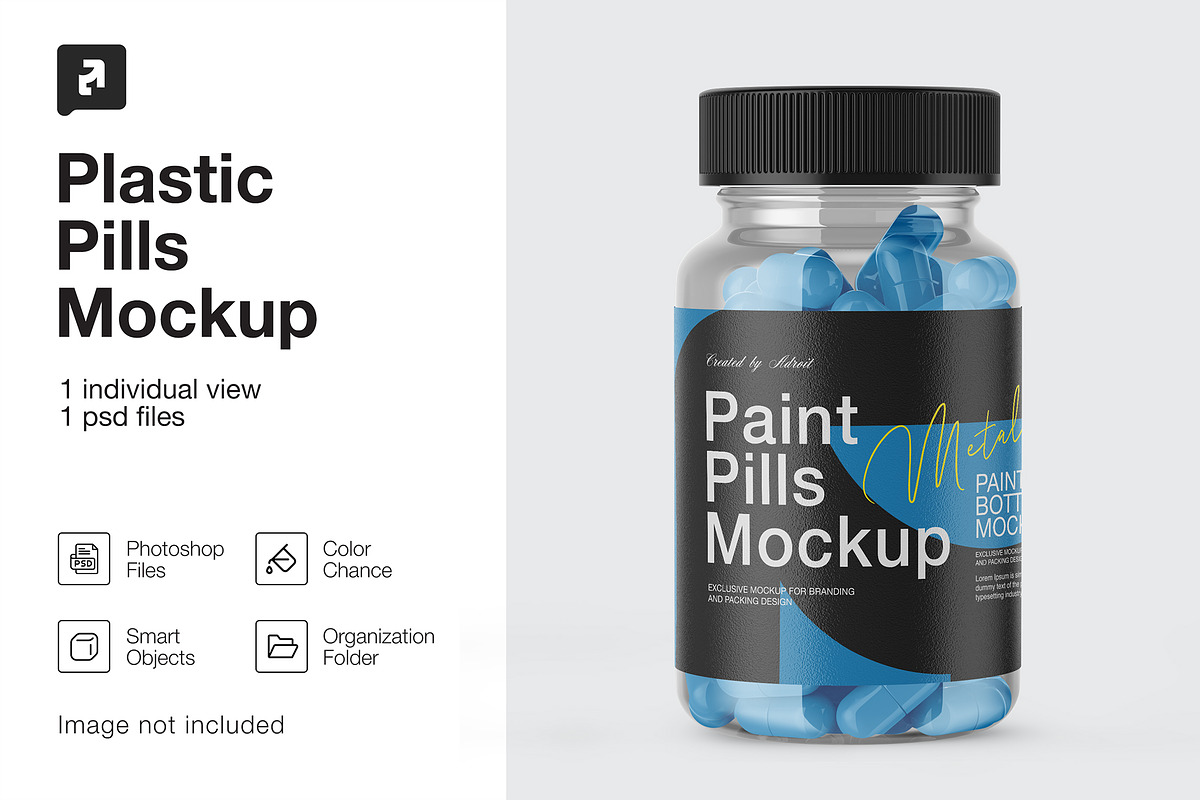 Pills Bottle Mockup, a Packaging Mockup by _Adroit_ (Photo 2 of 2)