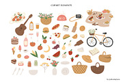 Summer picnic clipart | svg, png, ai, a Person Illustration by LyubovZaytseva (Thumbnail 4 of 14)