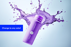 Water Bottle Mockup 3 PSD MultiPack