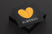 almonds logo design background, an Object Illustration by PushLogo (Thumbnail 1 of 3)