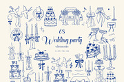 Whimsical Hand Drawn Set Wedding Day, an Object Illustration by ViktoriyaD (Thumbnail 7 of 17)