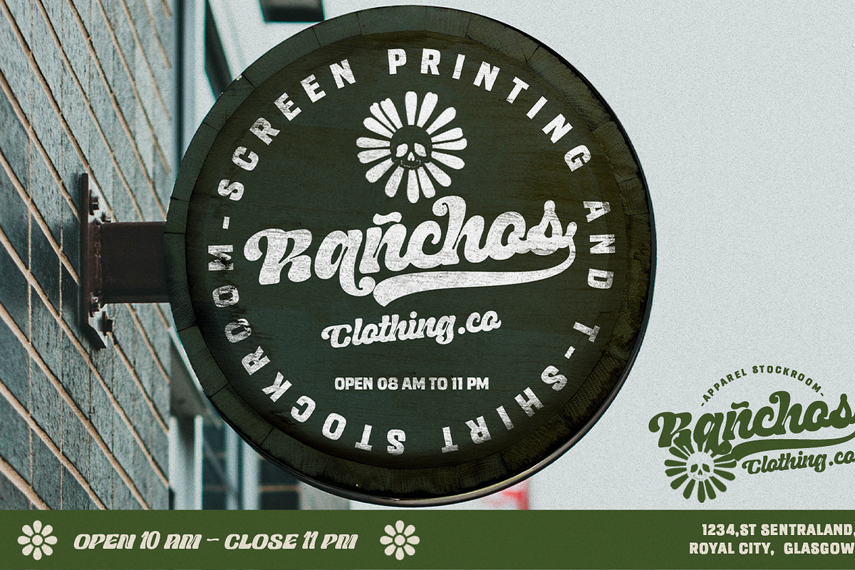 UT Rachoe - An Inktrap Retro Script, a Script Font by Universitype (Photo 5 of 9)