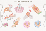 Mother's Day Hand Drawn Clipart PNG, a Decorative Illustration by InstaDesignPro (Thumbnail 8 of 11)