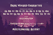 Dark Wizard a Spooky Serif Font, a Serif Font by Blankids Studio (Thumbnail 5 of 6)
